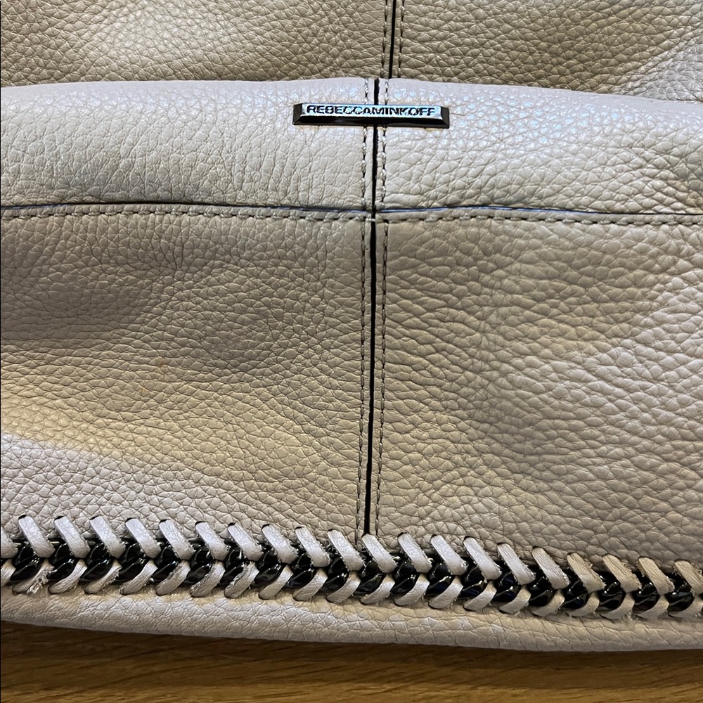 Rebecca Minkoff Gray Leather Hobo Shoulder Bag - Picture 5 of 7